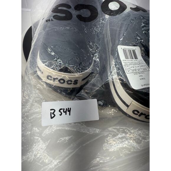 CROCS Crocband Men’s Size 12 Black Clog Sandals 11016-001 Slip On Shoes NEW - Picture 9 of 9